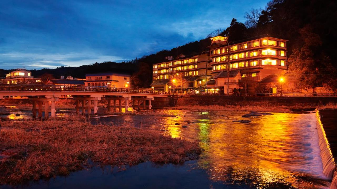 Mansuirou Hotel Misasa Bagian luar foto