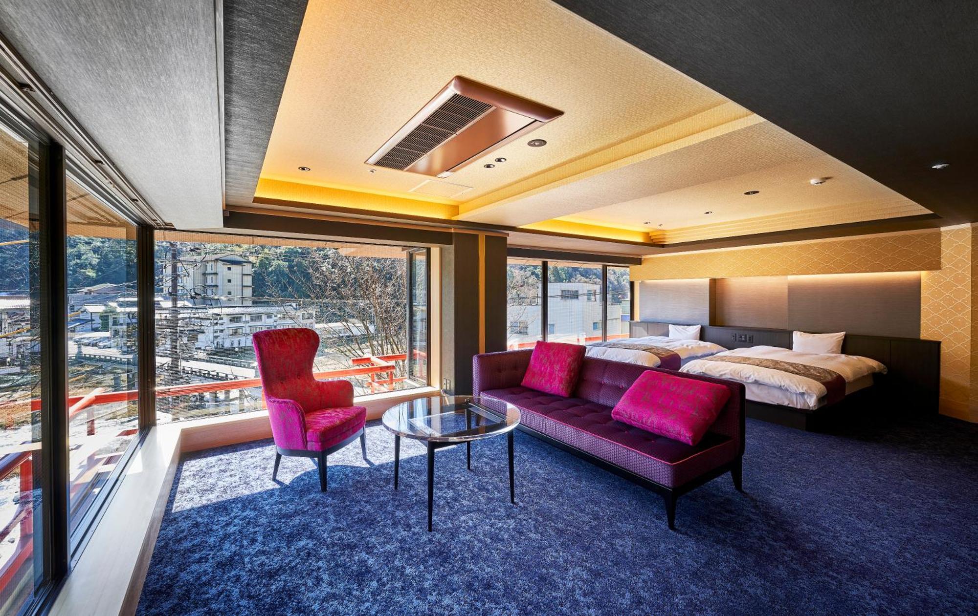 Mansuirou Hotel Misasa Bagian luar foto